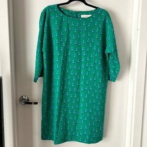 NWOT Anne Taylor LOFT bird print sheath dress